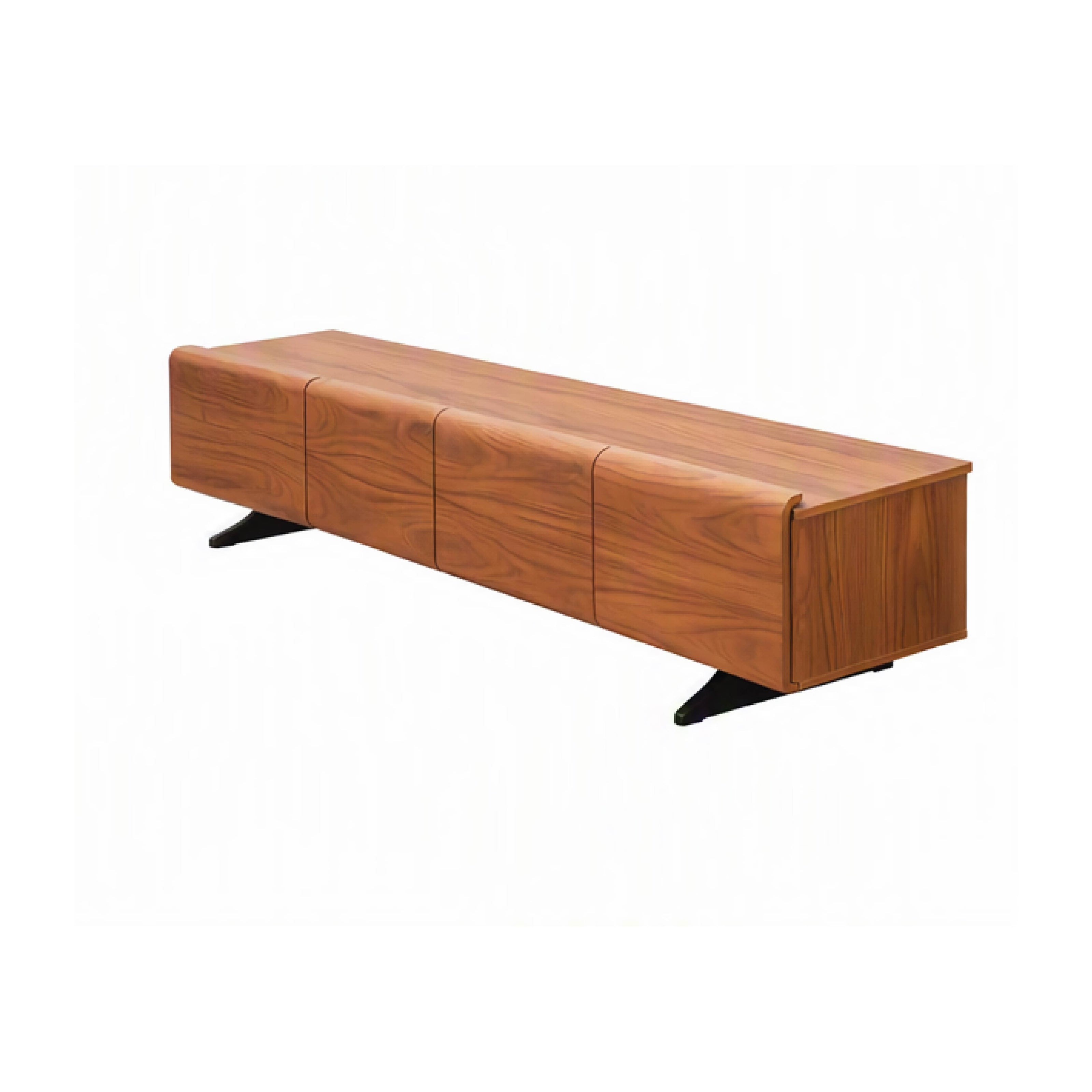 Walnut Flow Tv Stand