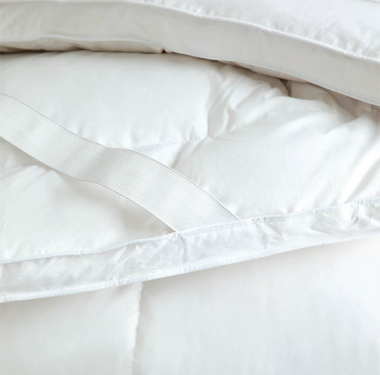 Premium Comfort Mattress Topper 200×200+10cm – Extra Thick White-100% Cotton Down proof