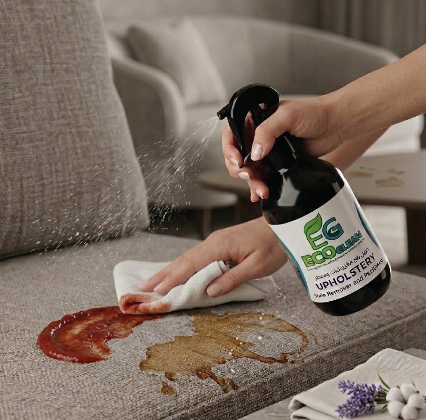 Eco Gleam Upholstery Stain Remover & Perfumed -Buy 1-Get 1 Free