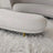 Velmora Curved Solid Wood Velvet Bench