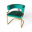 Velora Teal Accent Chair