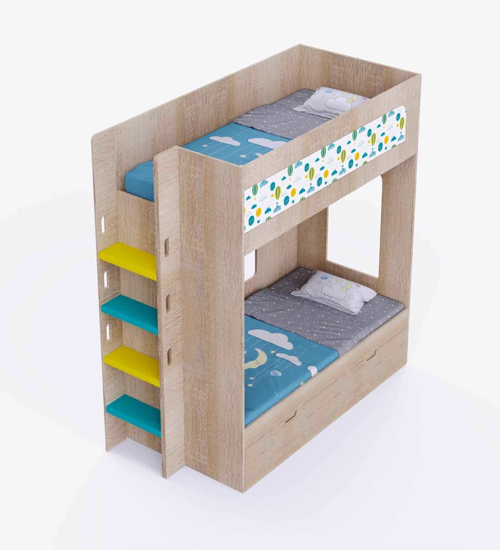 Virellia Solid Wood Bunk Bed