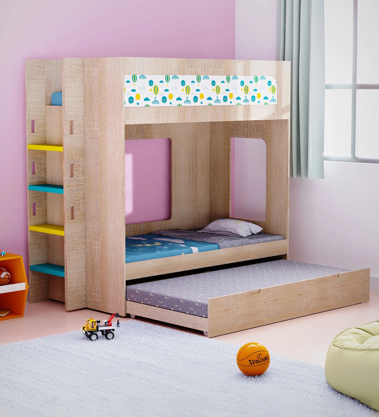 Virellia Solid Wood Bunk Bed