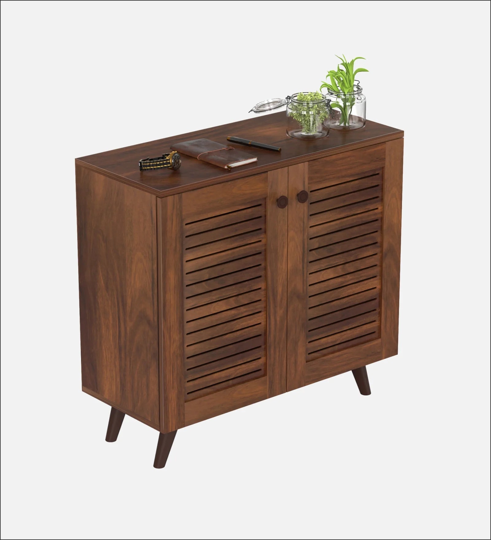 Virello 2-Shelf Shoe Cabinet