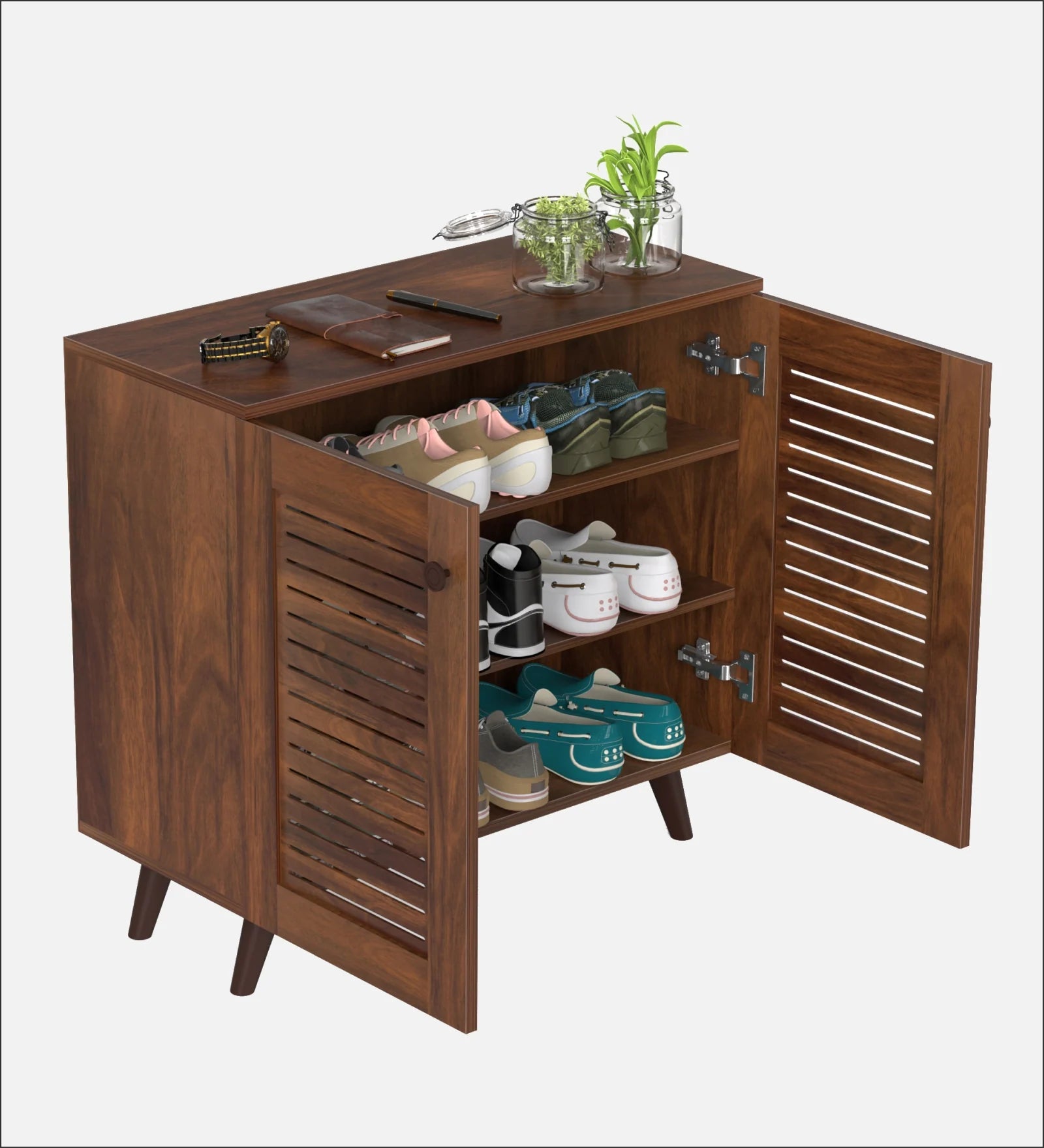 Virello 2-Shelf Shoe Cabinet