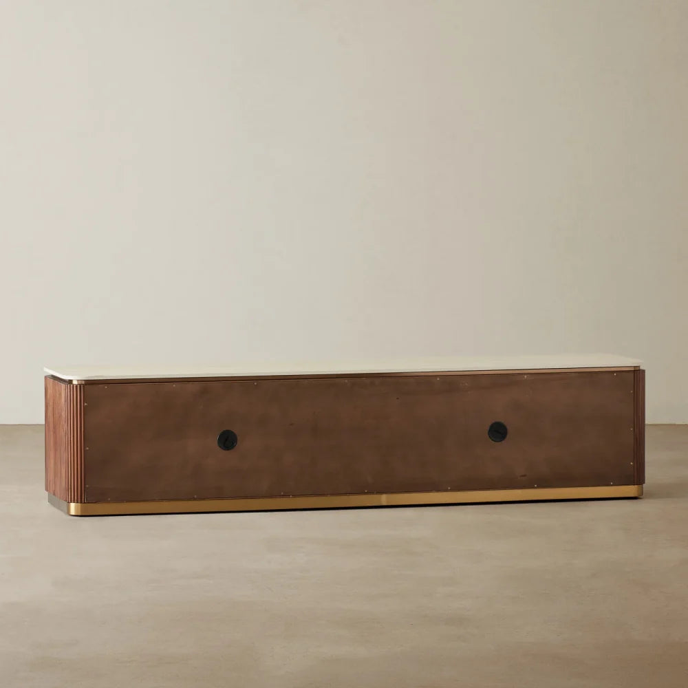 Walnut Veneer Tv Unit