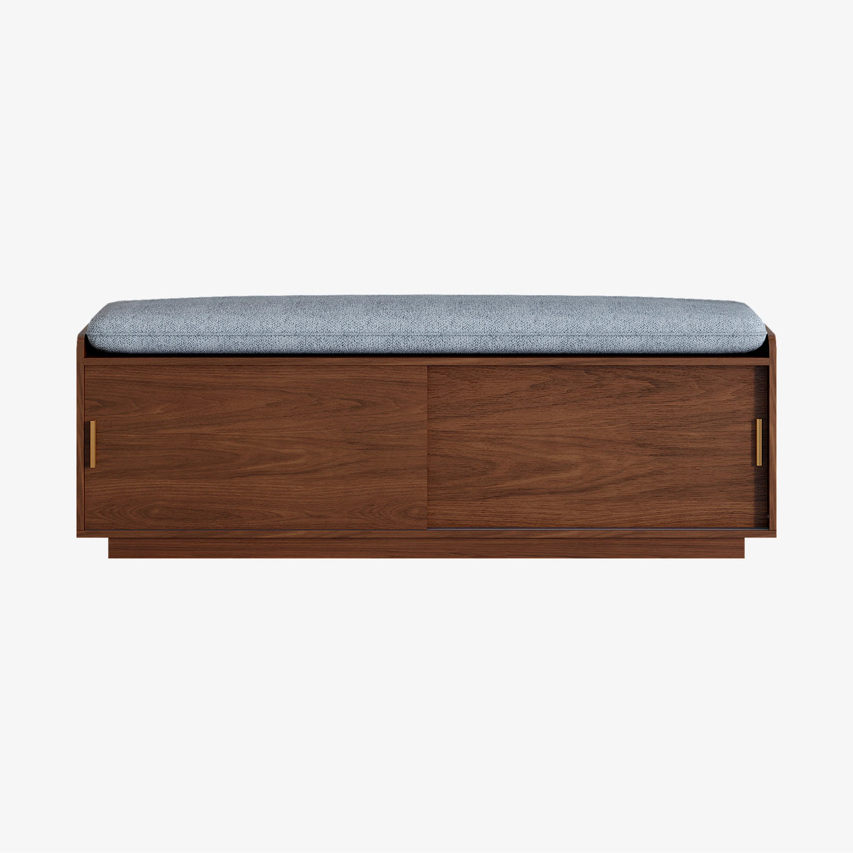 Weston Walnut Shoe Rack Bench