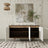 United Whitehouse White Sideboard 3 Door Cabinet