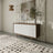 United Whitehouse White Sideboard 3 Door Cabinet