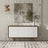 United Whitehouse White Sideboard 3 Door Cabinet