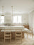 White Oak & Quartzite Timeless Kitchen with Airy Modern Elegance