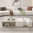 White Shaped Modular Coffee Table