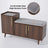 Willow Black Walnut Shoe Rack Bench