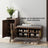 Willow Black Walnut Shoe Rack Bench