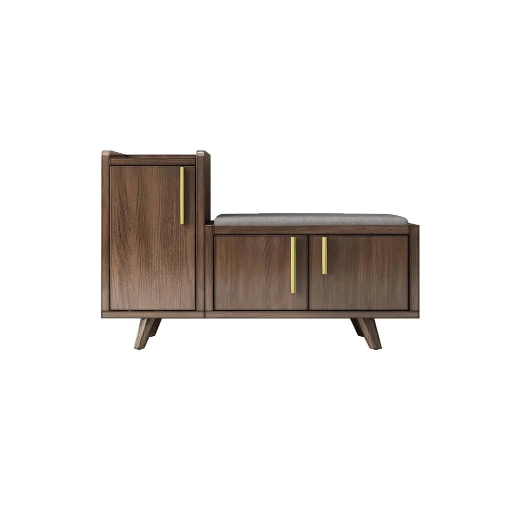 Willow Black Walnut Shoe Rack Bench
