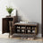Willow Black Walnut Shoe Rack Bench