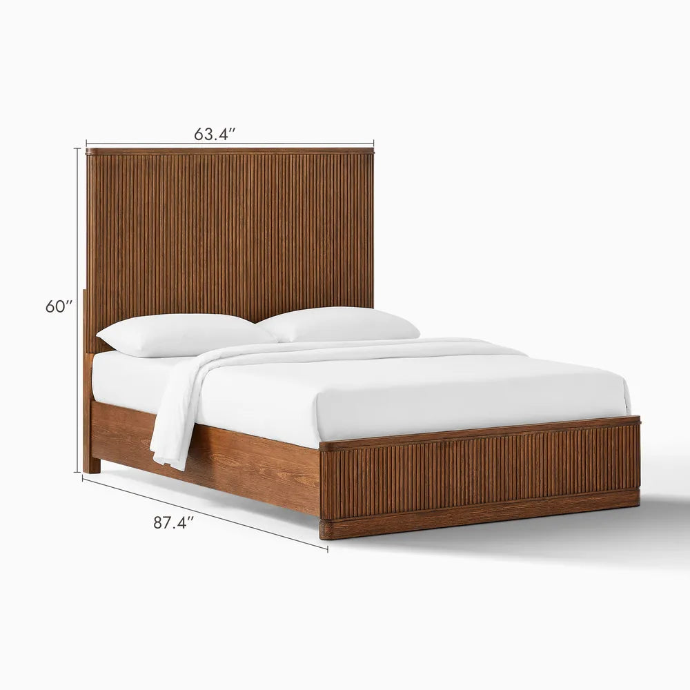Cloudy Fluted Bed Frame