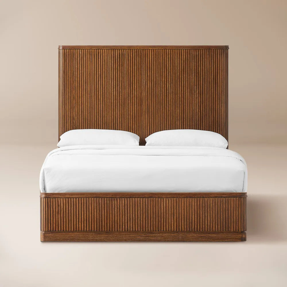 Cloudy Fluted Bed Frame