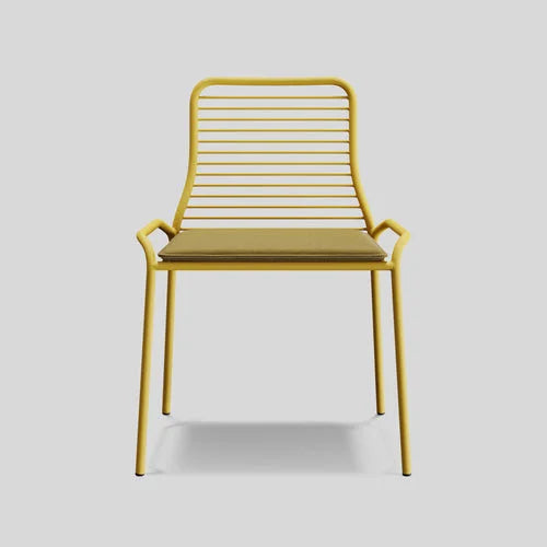 Neo Outdoor Stacking Dining Side Chair with Sunbrella® Cushion (Set of 2)