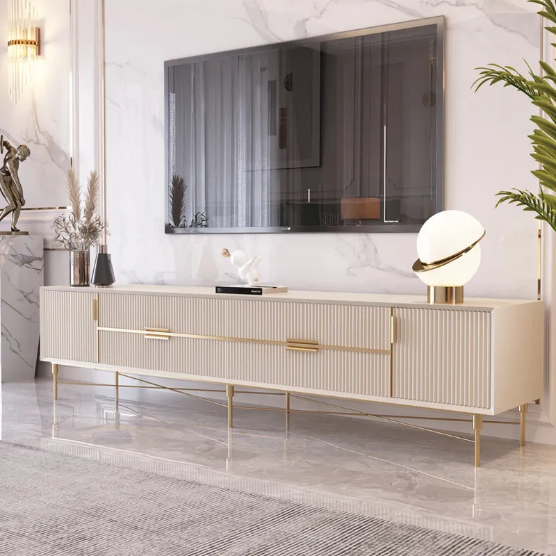 Zapio Off White TV Stand