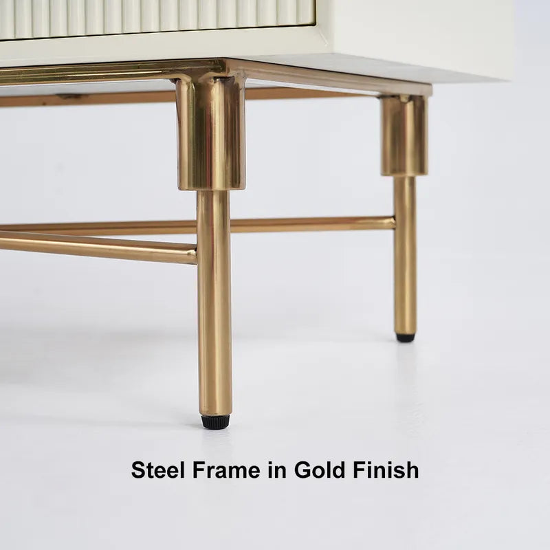 Zapio Off White TV Stand