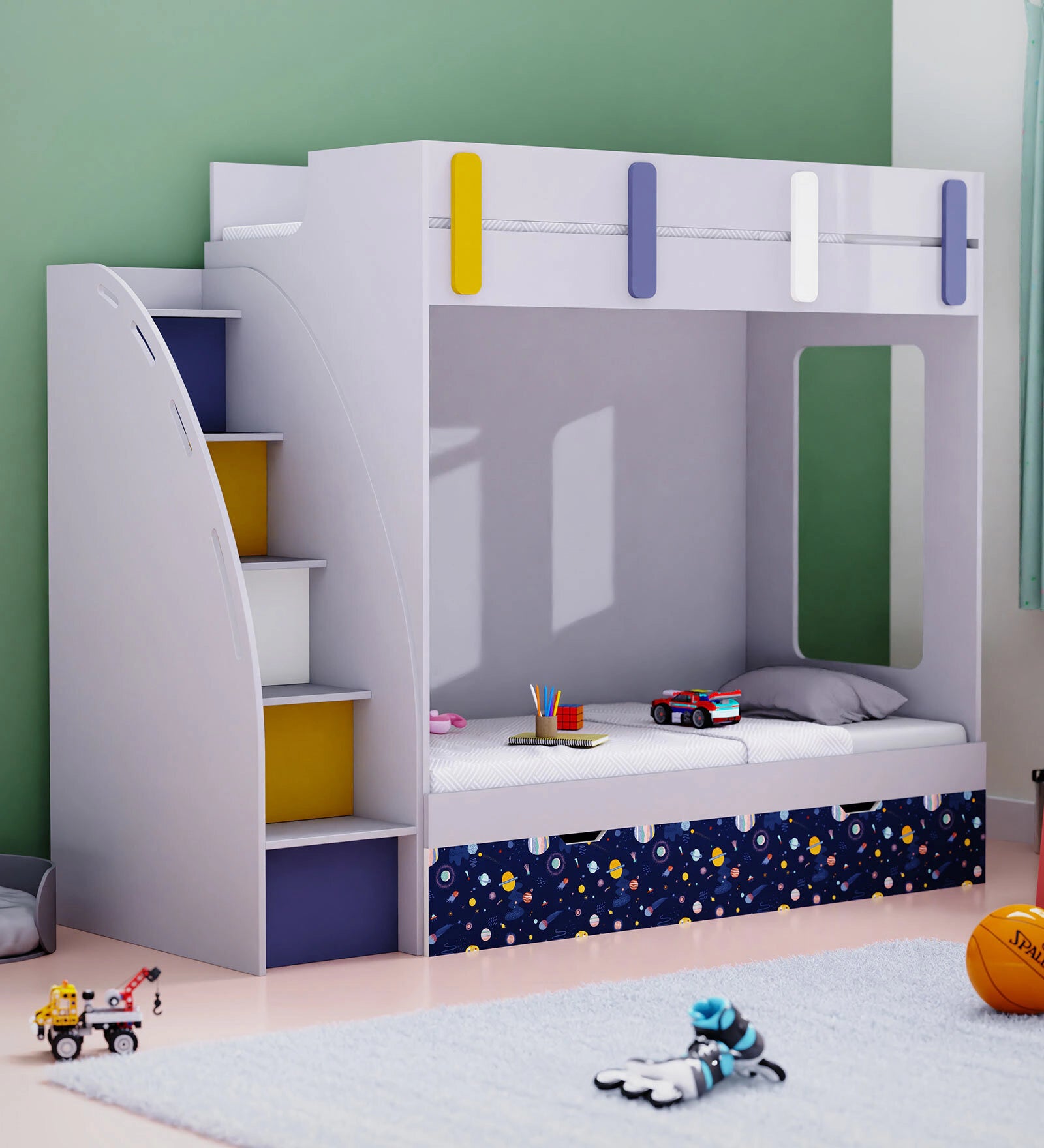 Zavira Twin Bunk Bed