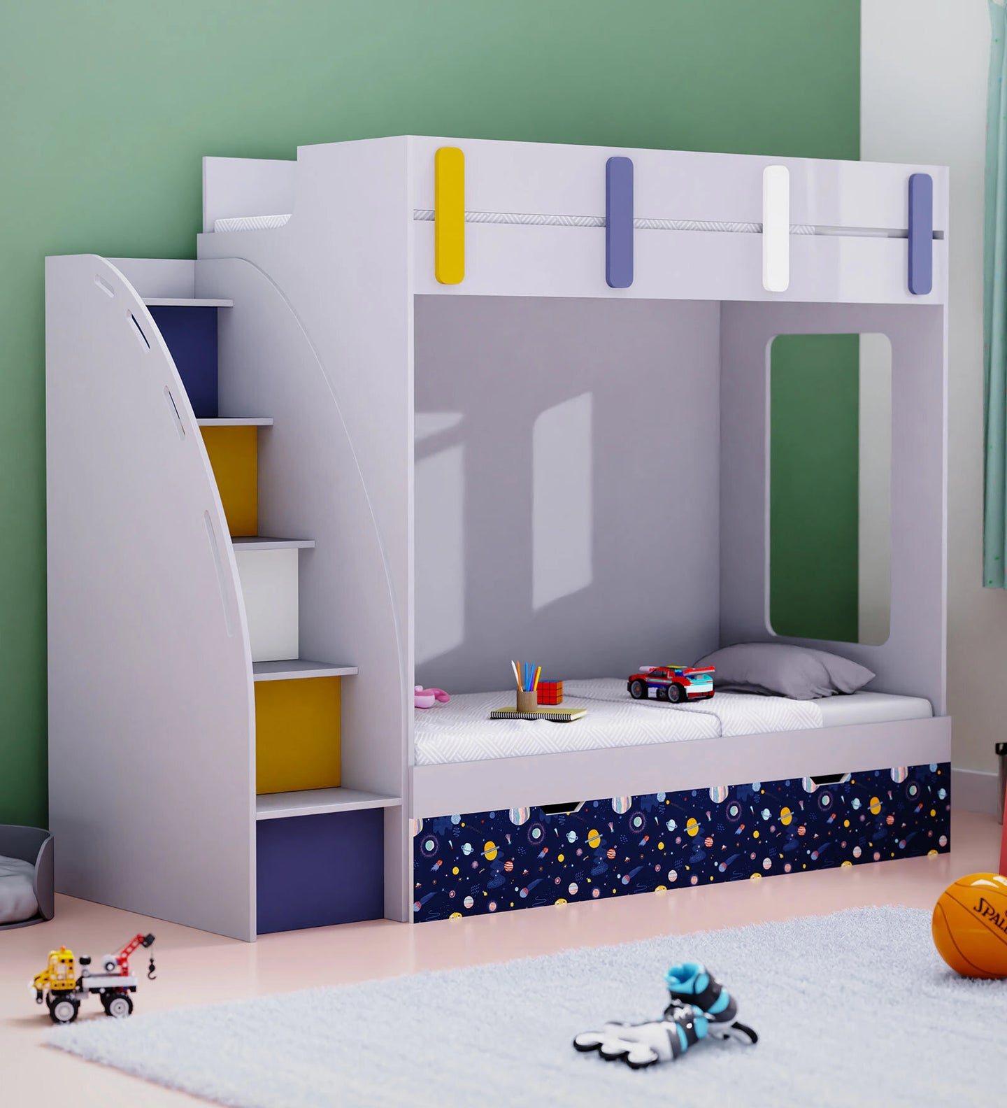Zavira Twin Bunk Bed
