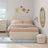 Cream Bouclé Storage Ottoman