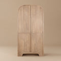 Buller Fluted White Oak Veneer Cabinet