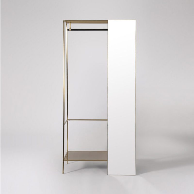 Wardrobe Brass & Black