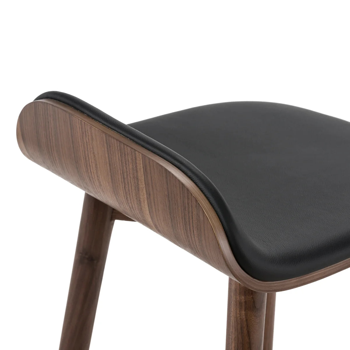 Morko Solid Wood Frame and Artifical Leather Seat