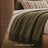 Modern Oak Wooden Bed Frame with Upholstered Headboard