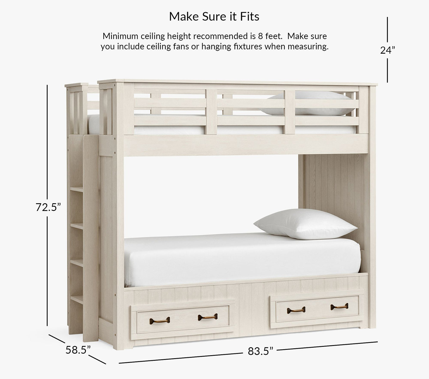 Bellber Twin-Over-Twin Bunk Bed