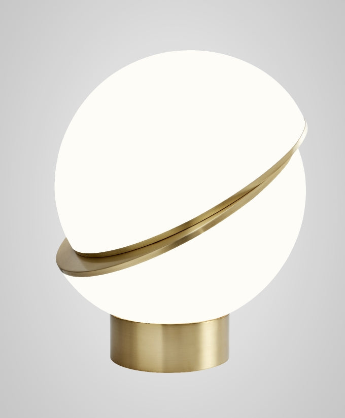 Modern Crescent Split Sphere Table Lamp
