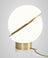 Modern Crescent Split Sphere Table Lamp