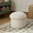 Cream Bouclé Storage Ottoman