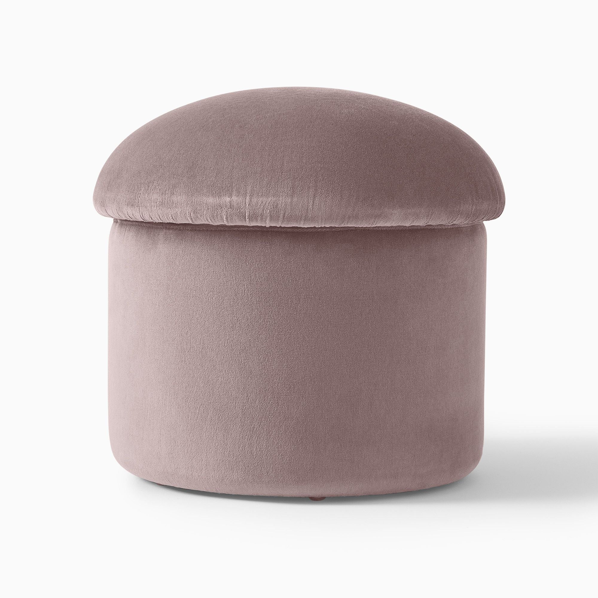 Cream Bouclé Storage Ottoman