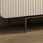 Korel Beige Fluted TV Stand