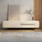 Korel Beige Fluted TV Stand
