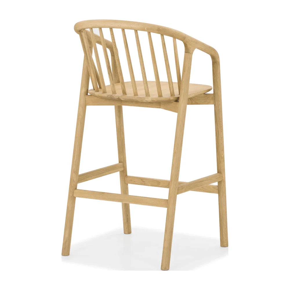 Golden Wood Barstool