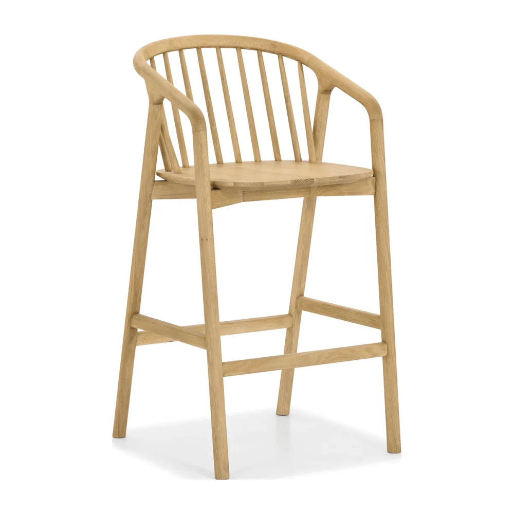 Golden Wood Barstool