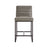 Grey Leather Counter Stool