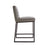 Grey Leather Counter Stool