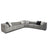 Modern L‑Shaped Grey Sectional Sofa