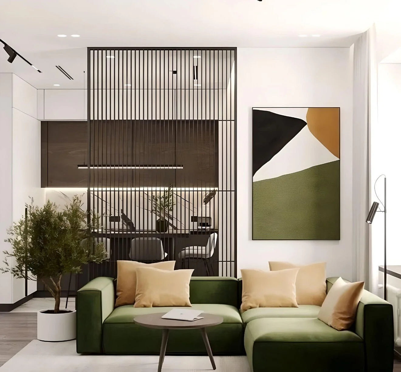 Minmeral Sleek Stainless Steel Partition Wall Panel Custom Size | Privacy Screen