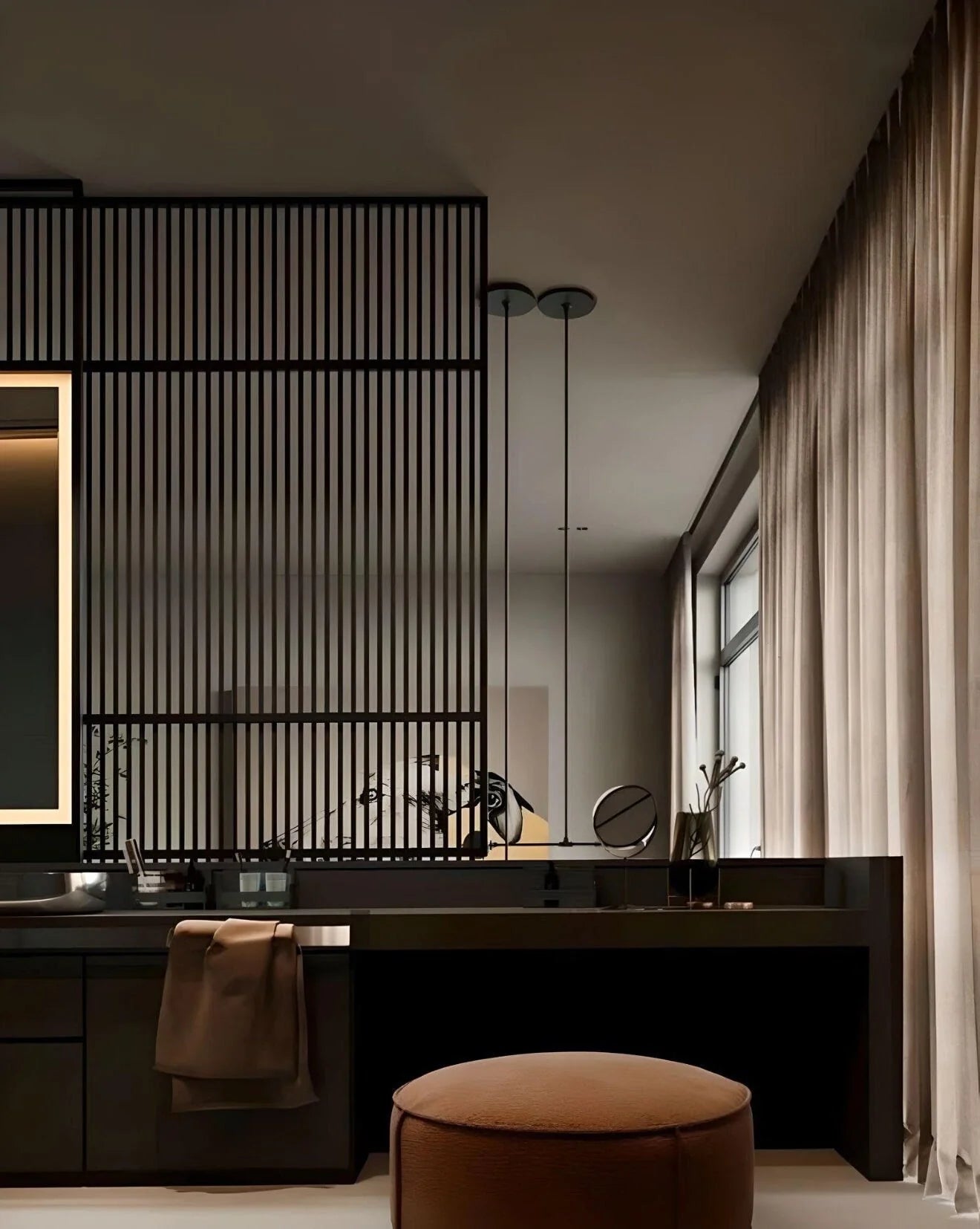 Minmeral Sleek Stainless Steel Partition Wall Panel Custom Size | Privacy Screen