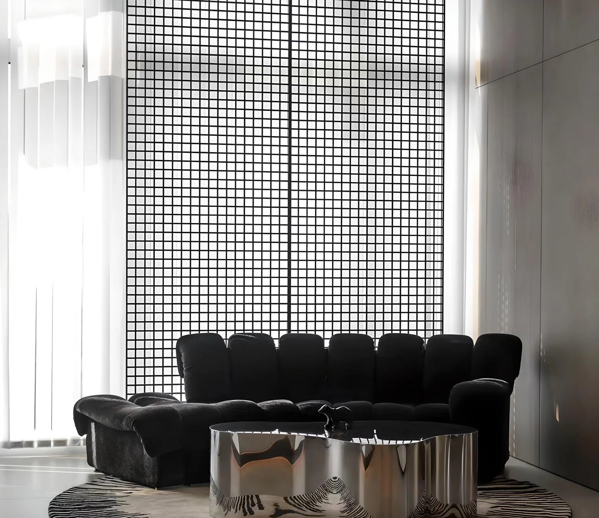 Minmeral Sleek Stainless Steel Partition Wall Panel Custom Size | Privacy Screen