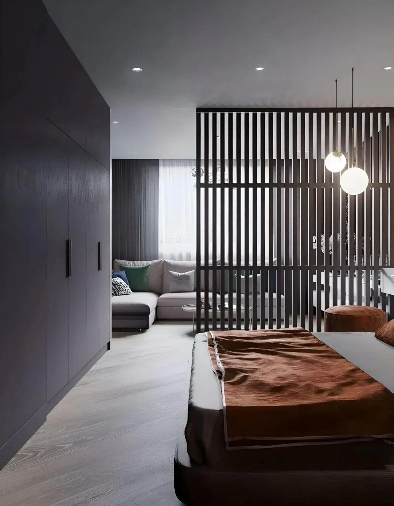 Minmeral Sleek Stainless Steel Partition Wall Panel Custom Size | Privacy Screen