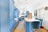 The Mediterranean Blue Shaker Kitchen