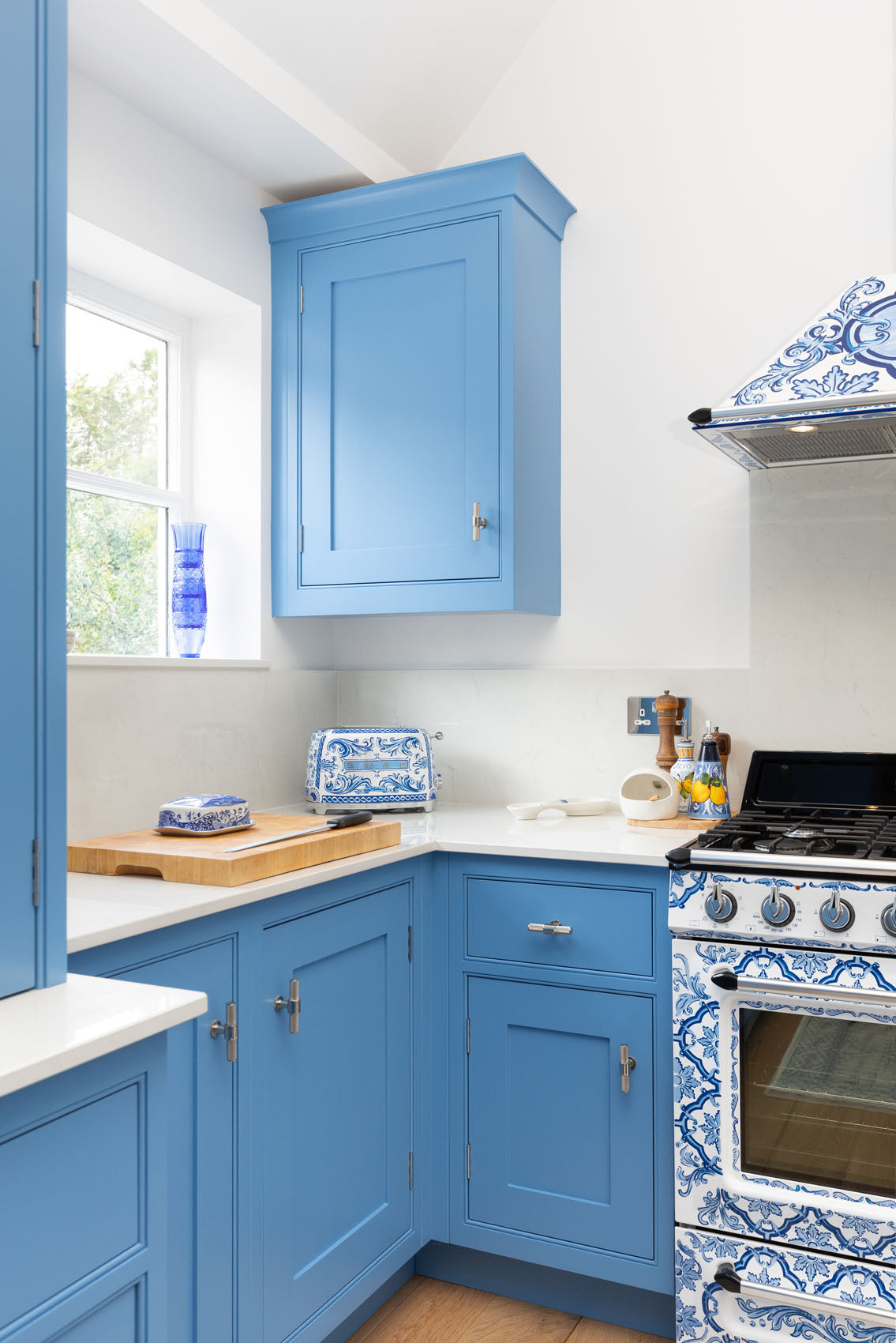 The Mediterranean Blue Shaker Kitchen